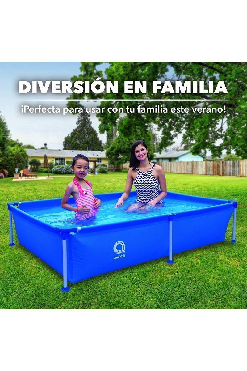 Piscina Rectangular 1125Lts 42x188x127cm Celeste-4