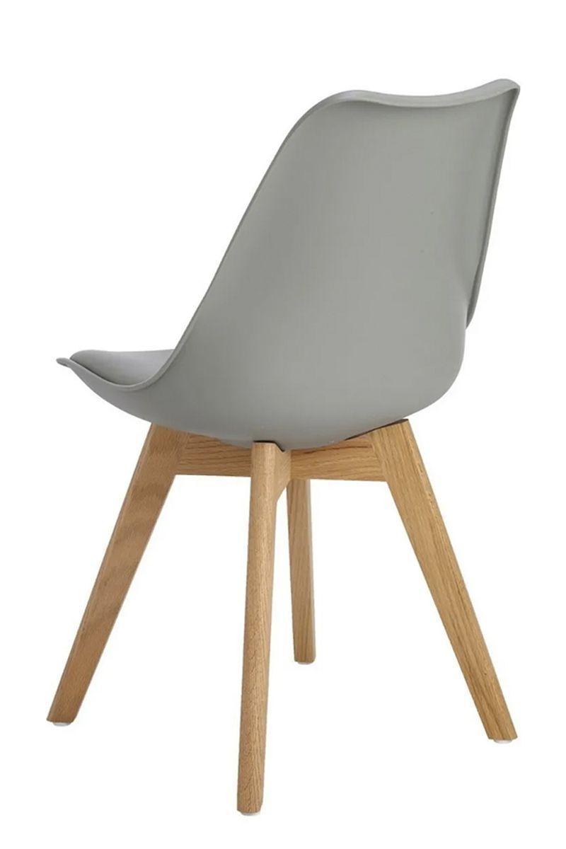 Pack 4 Sillas Eames Tulip con Cojín Gris-5