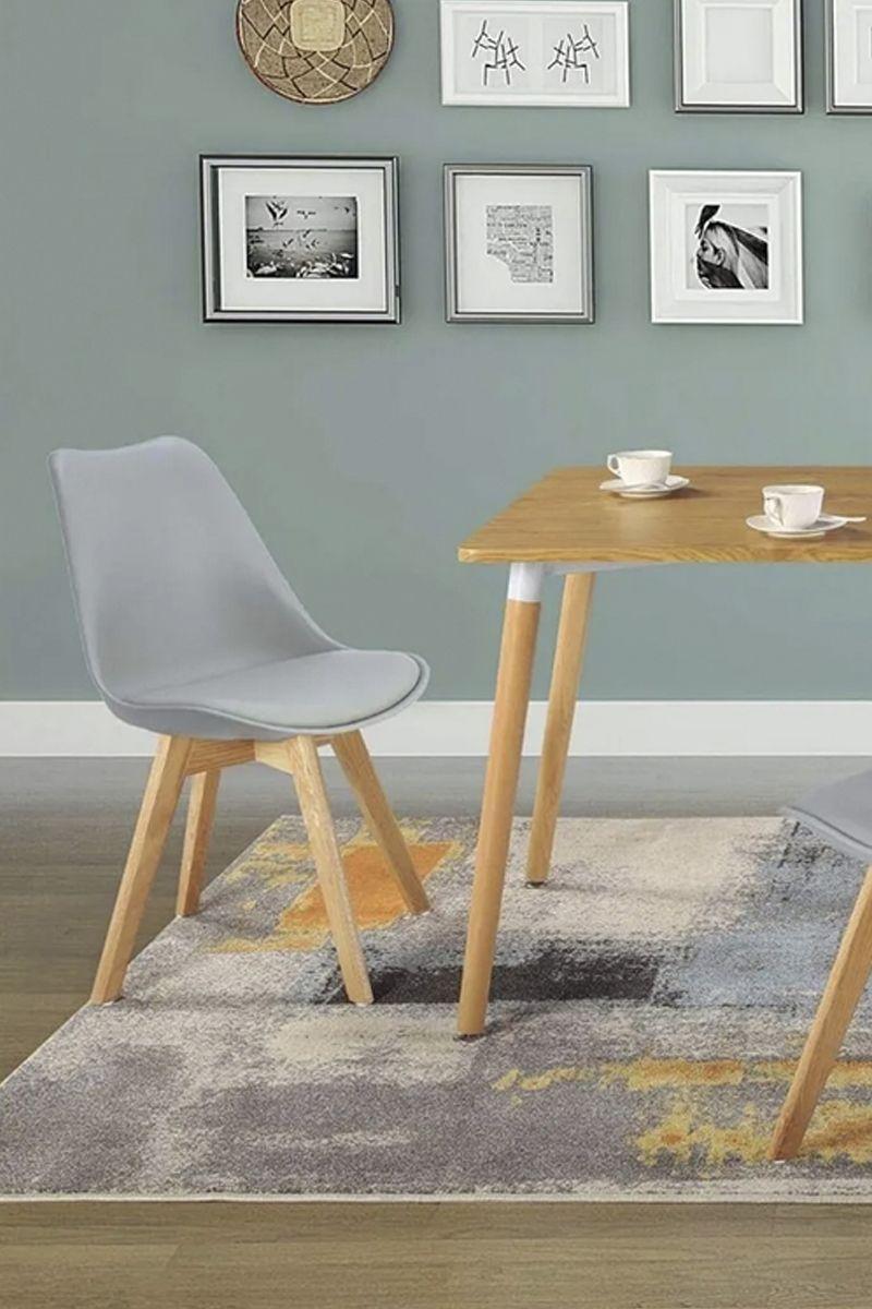 Pack 4 Sillas Eames Tulip con Cojín Gris-1