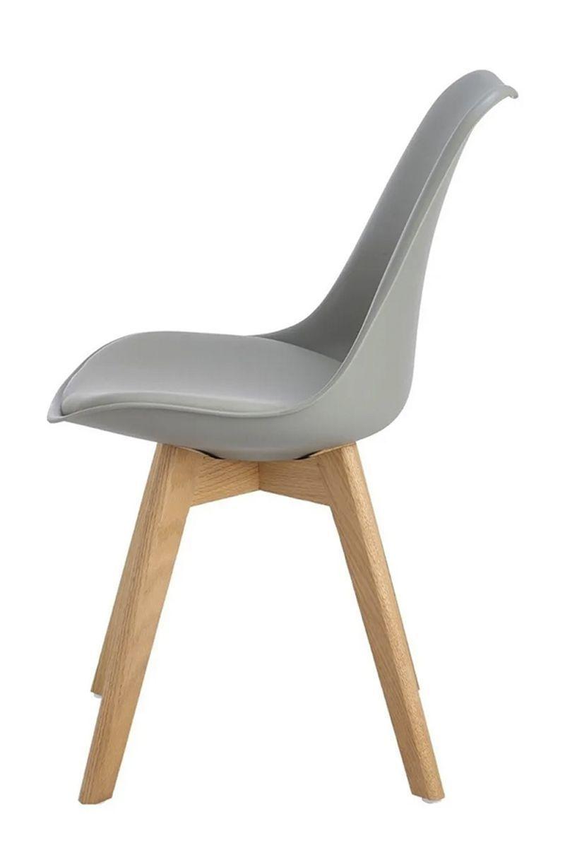 Pack 4 Sillas Eames Tulip con Cojín Gris-4