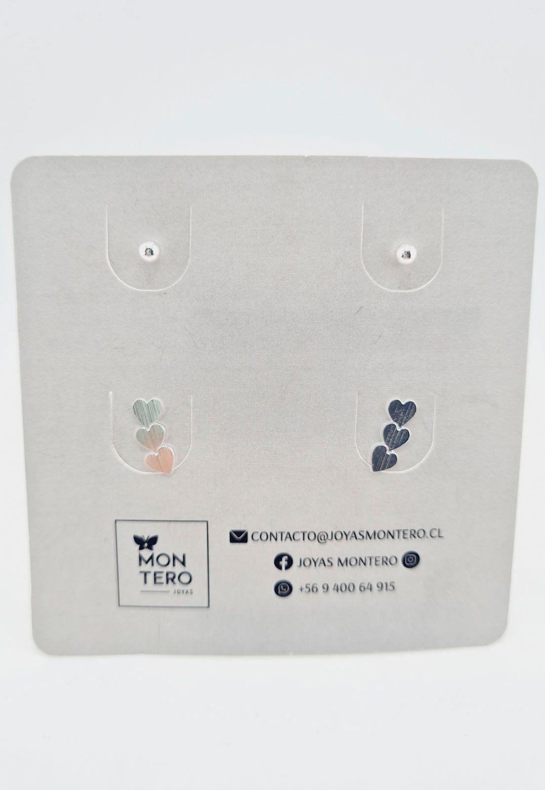 Pack Aros Baño de Oro Blanco Cali.-5