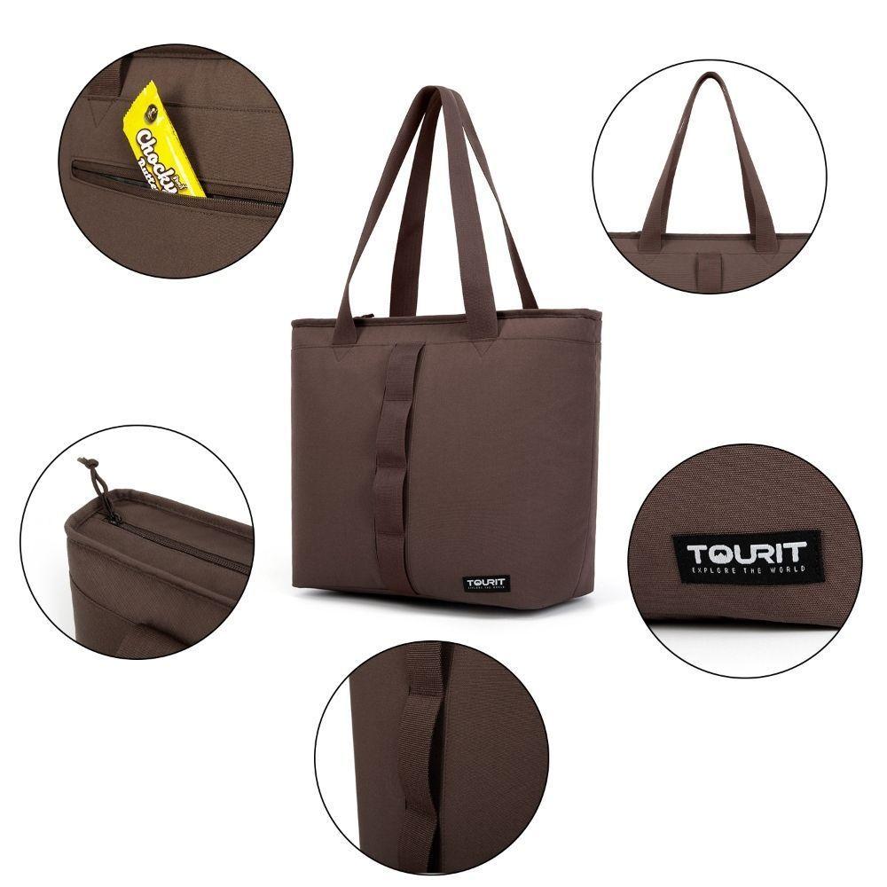 Tourit Bolso Fiambrera Cooler Grande - Marrón-6