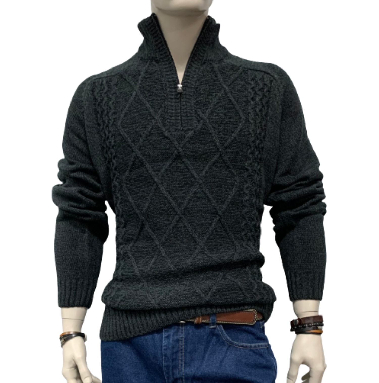Sweater Medio Cierre -0