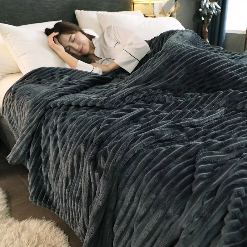 Manta Gruesa Frazada Polar Suave Ropa Cama 150 X 200 Sherpa-5