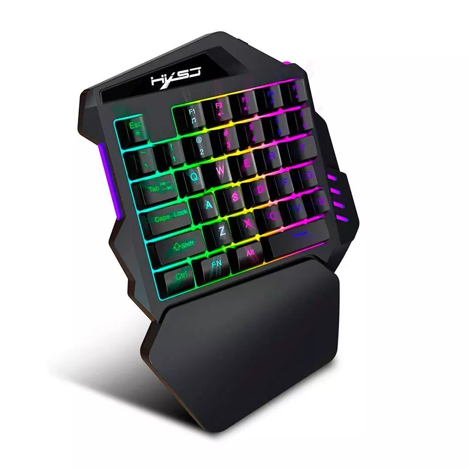 Teclado Gamer una Mano - RGB 35 teclas-0