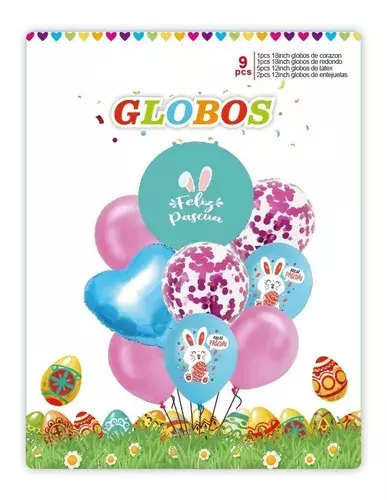 9 Globos De Pascua Globos Conejo Globos De Conejo De Pascua -1