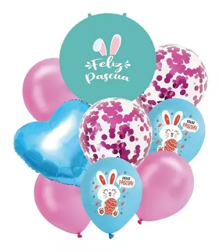 9 Globos De Pascua Globos Conejo Globos De Conejo De Pascua -0