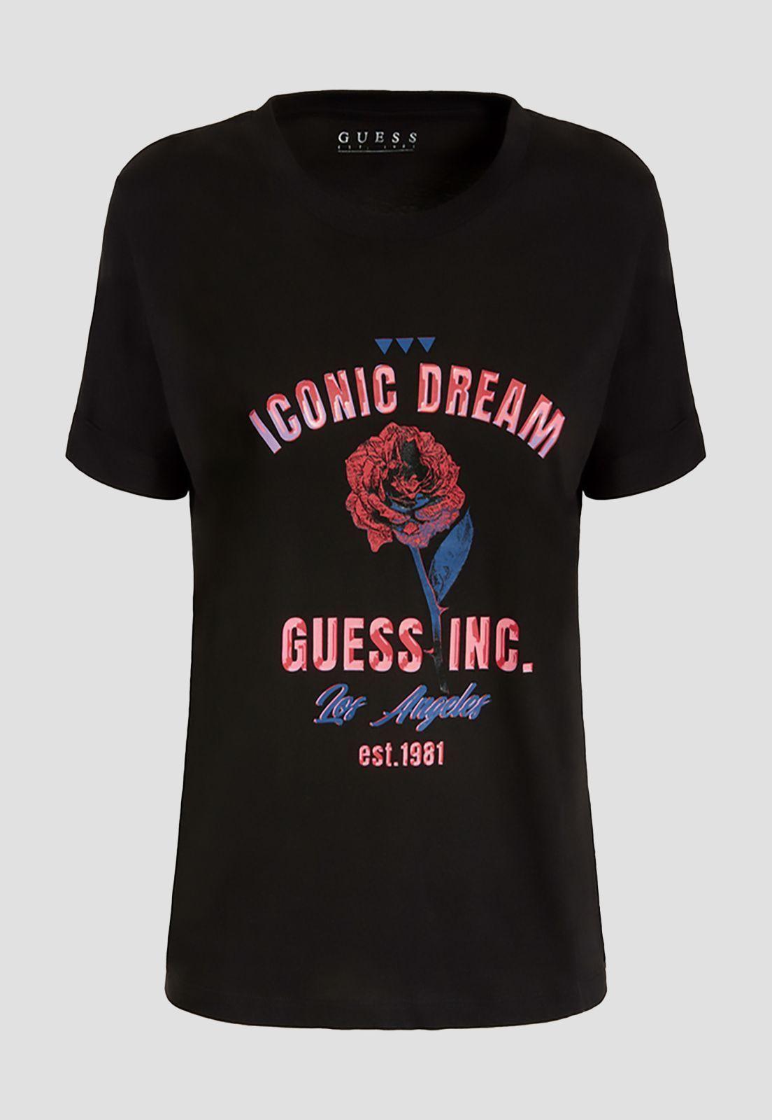 Polera Guess Ss Cn Danielle Tee Jblk Negro-3