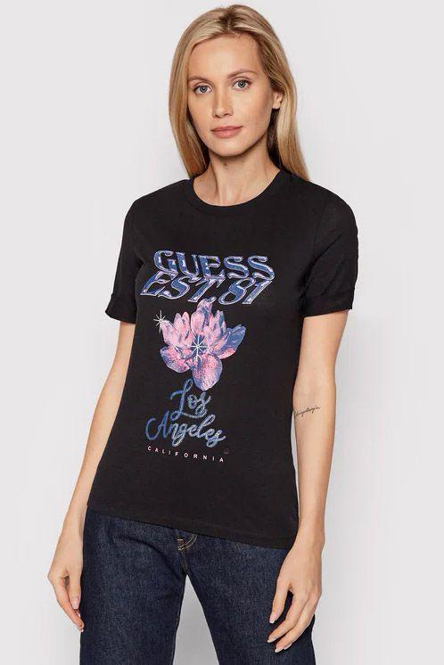 Polera Guess Ss Cn Danielle Tee Jblk Negro-7
