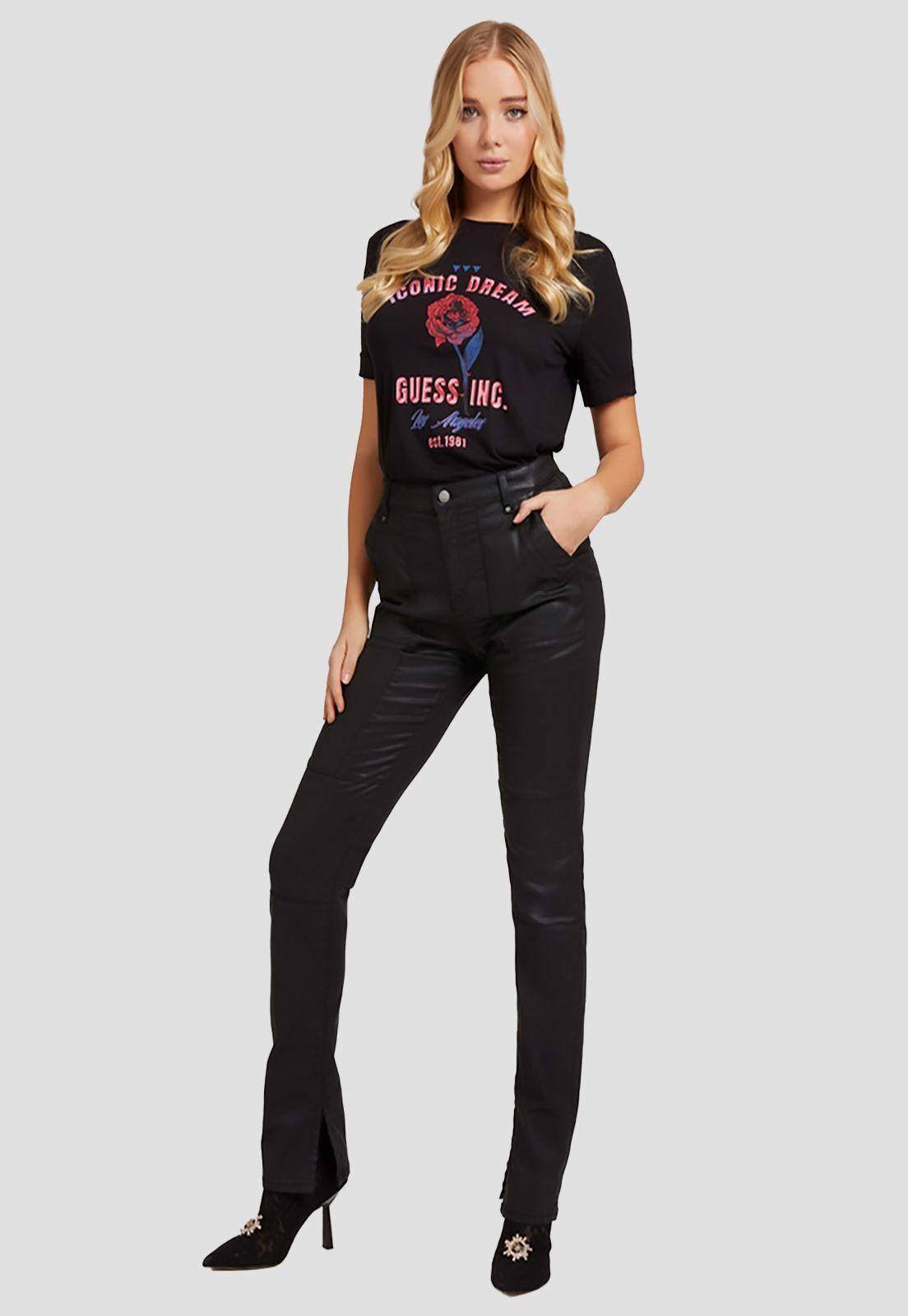 Polera Guess Ss Cn Danielle Tee Jblk Negro-1