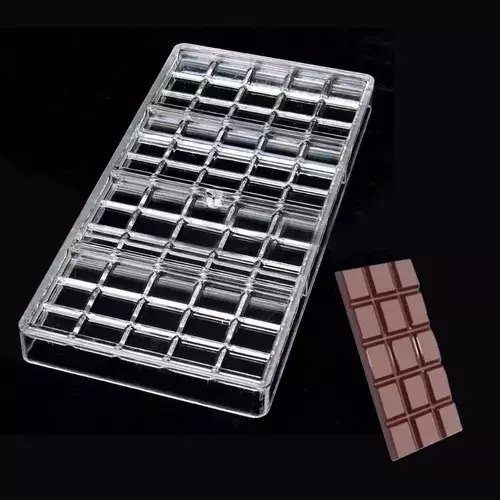 Pack 4 Molde Chocolate Policarbonato Moldes Barra Chocolate-4