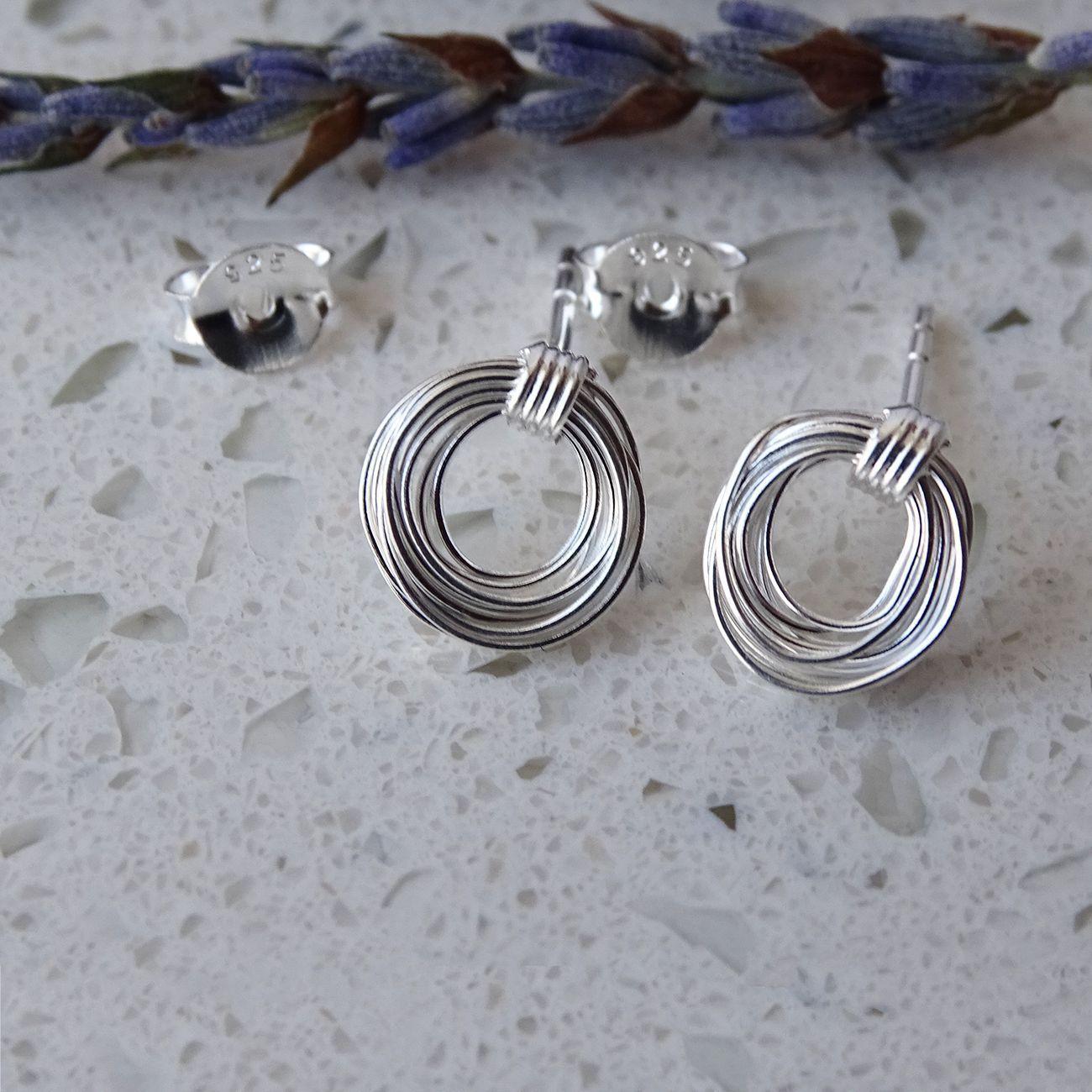 Aros Aritos Nido Alambrismo Plata 925 - Mabelita-2