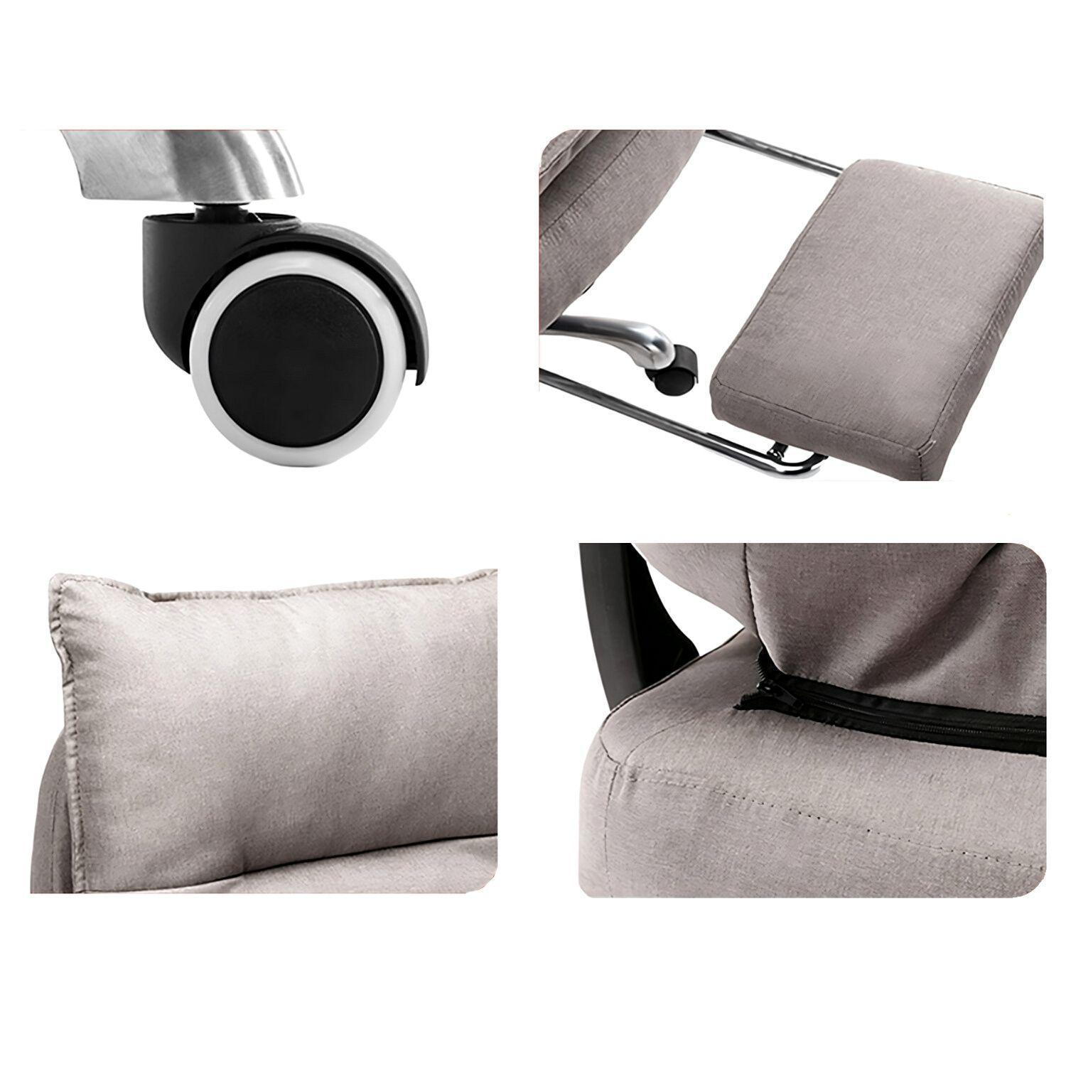 Silla Jefe De Tela Oficina Con Reposapiés-1