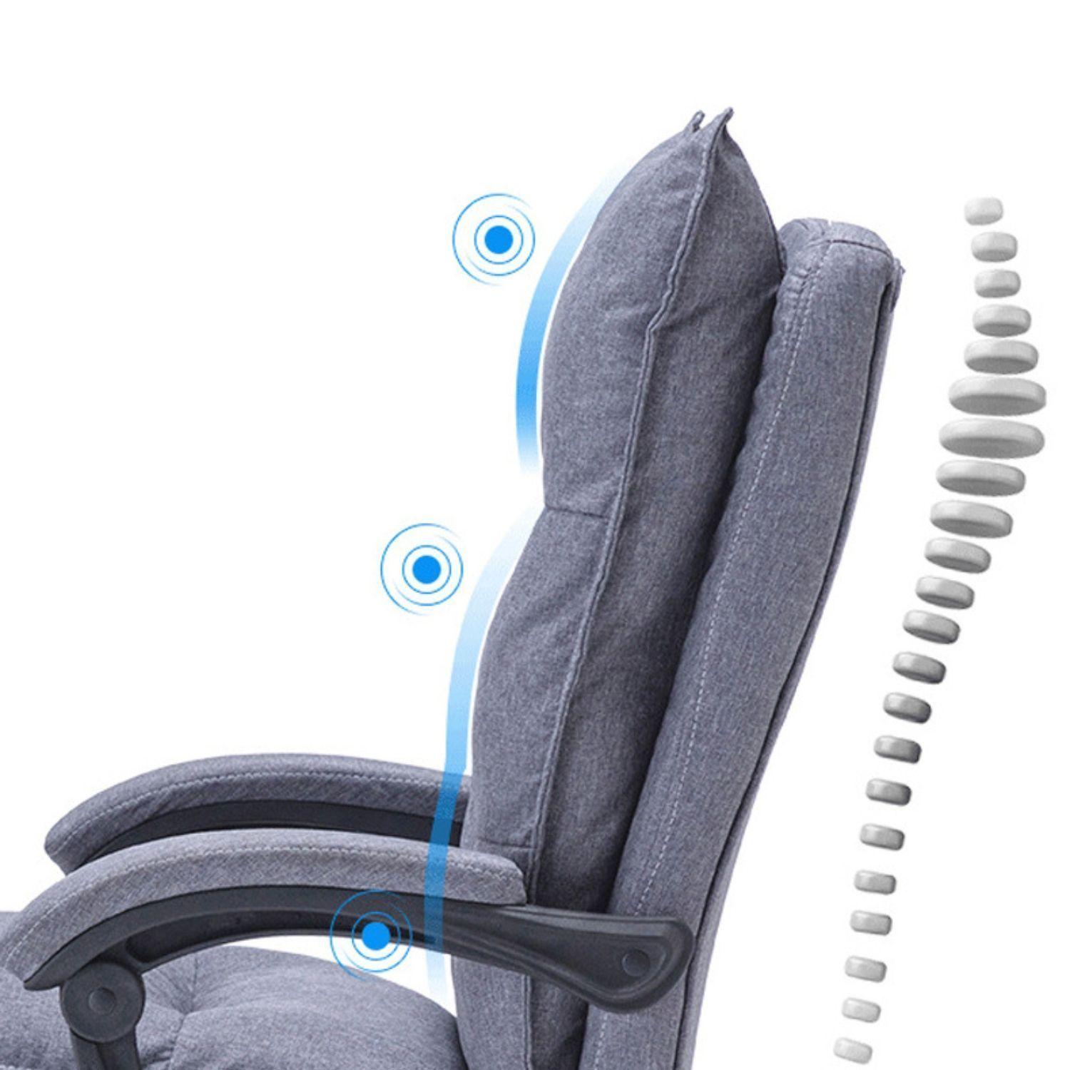 Silla Jefe De Tela Oficina Con Reposapiés-3