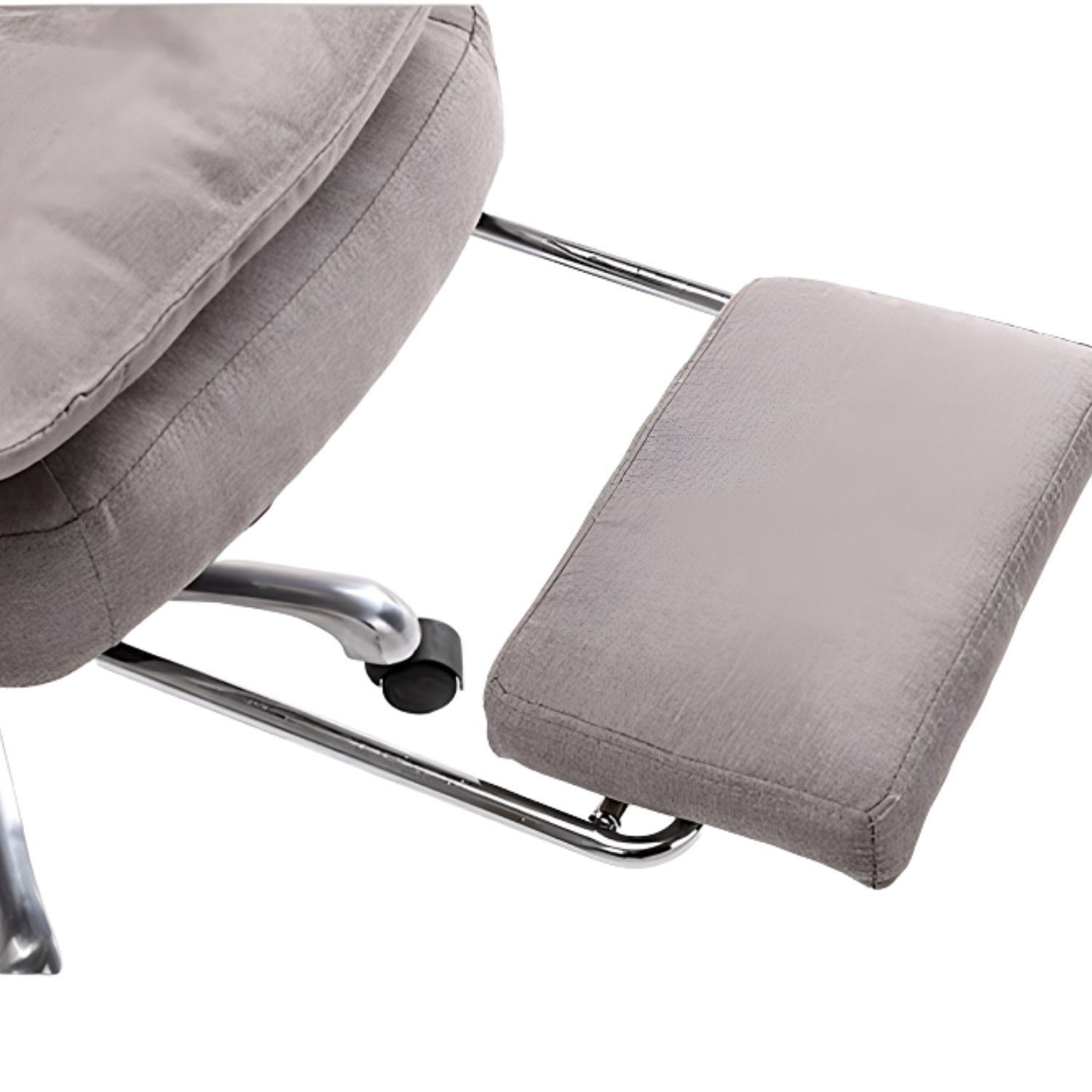 Silla Jefe De Tela Oficina Con Reposapiés-2