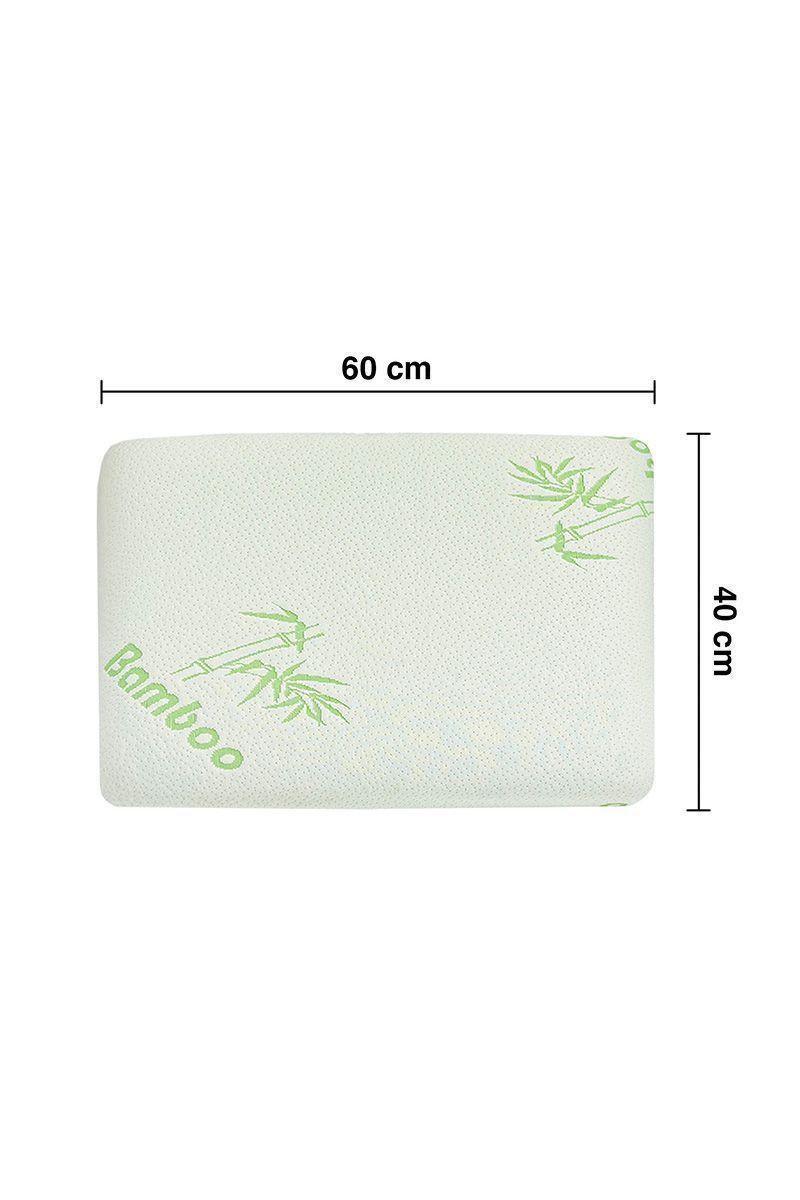 Almohada Viscoelástica Bamboo 60x40 cm Blanco-2