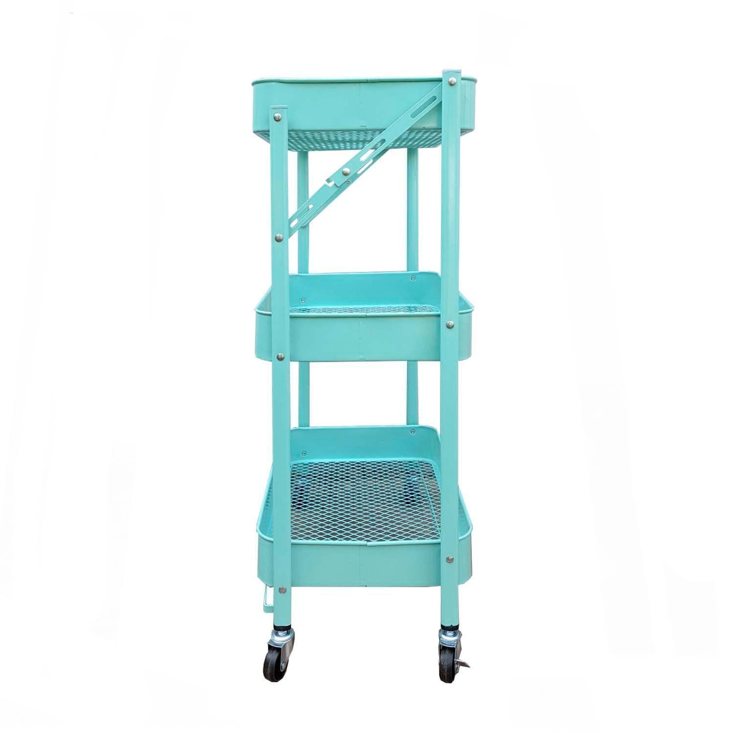 Carro Organizador Plegable con Ruedas Menta-2