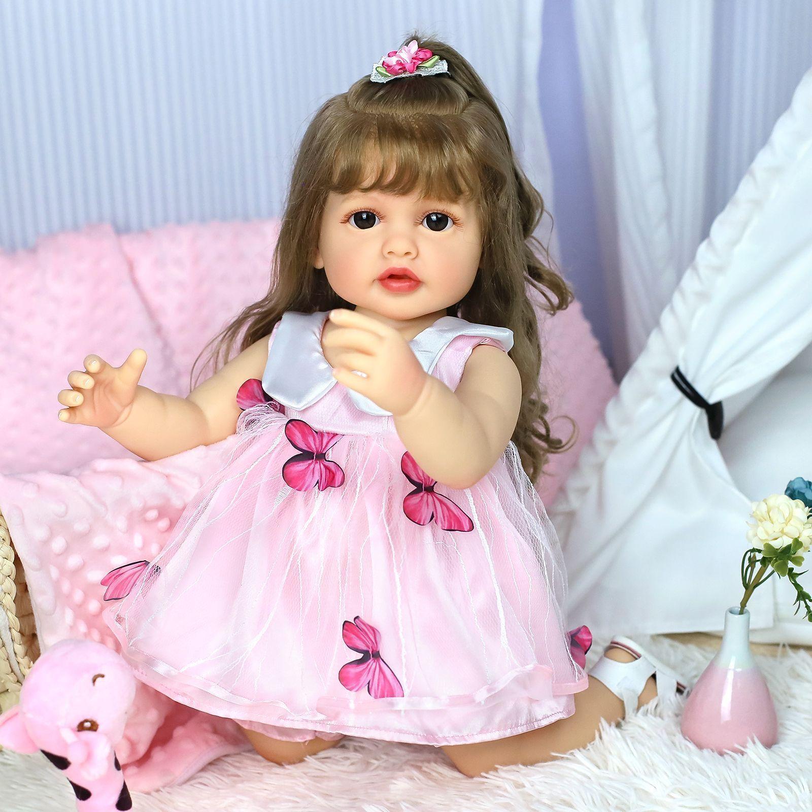 Muñeca Reborn Realista Bebés Silicona Guagua Real-4