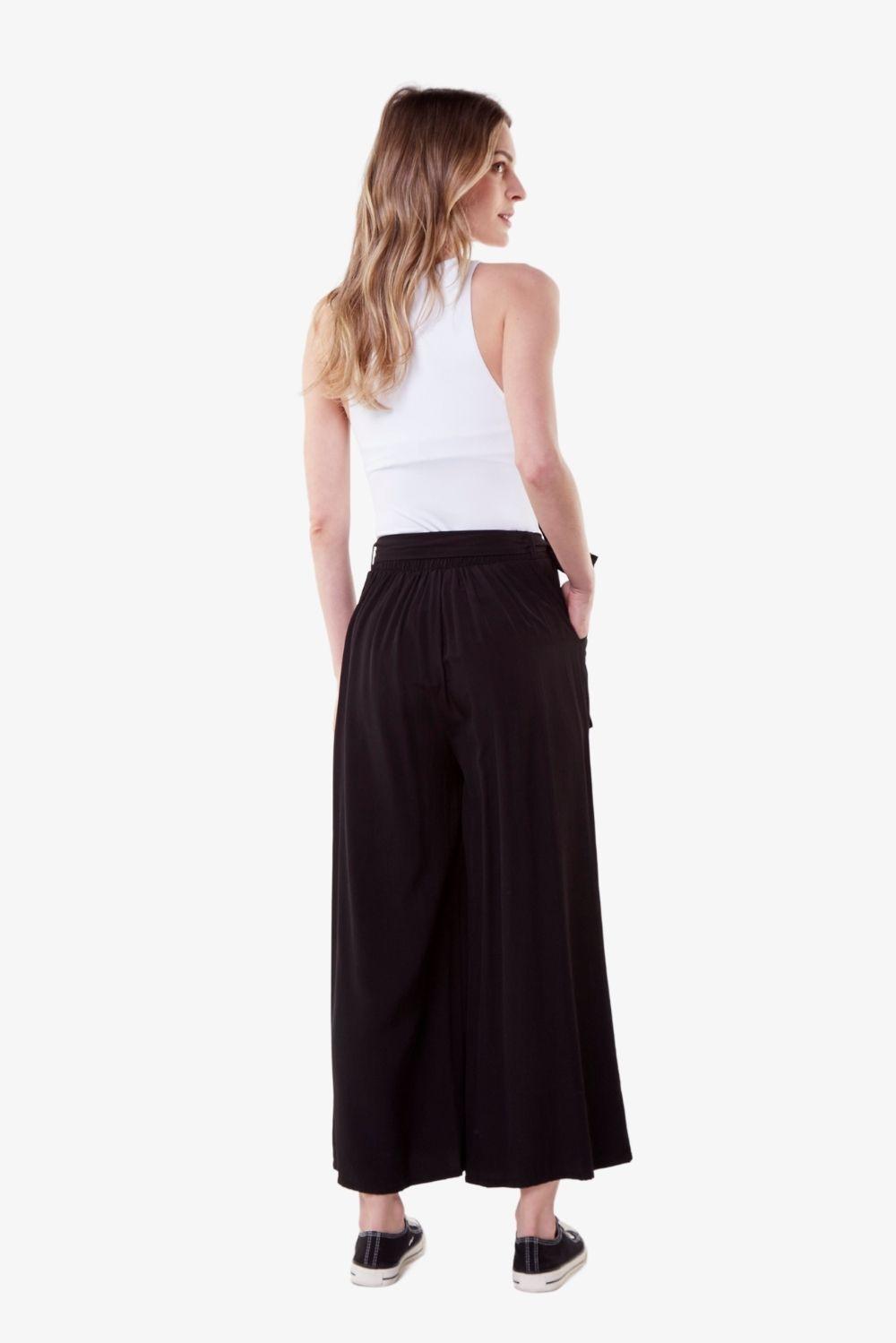 Pantalón Greta Midi Negro-4