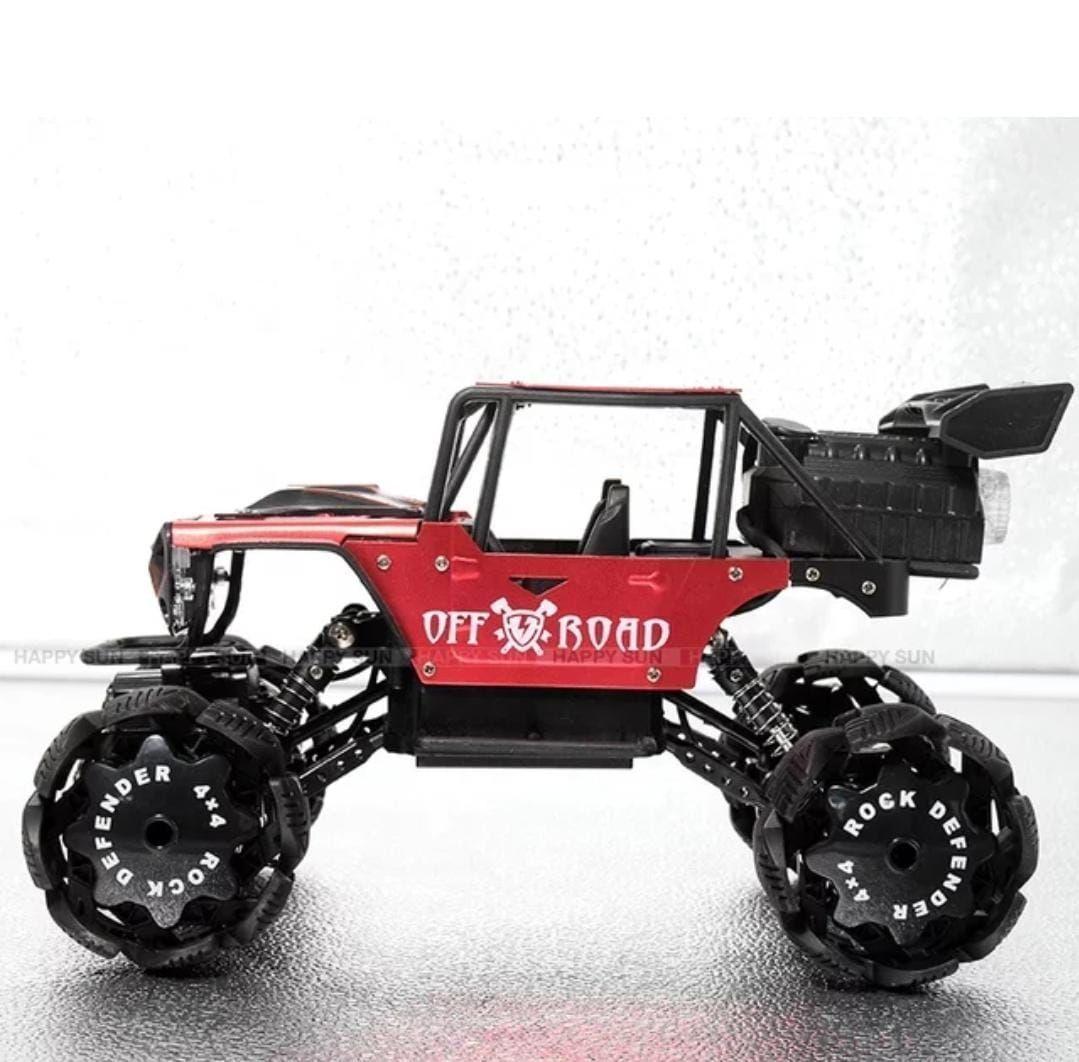 Auto Control Remoto 2,4 Ghz  4x4 Metálico, Spray 1:14, Rojo-4