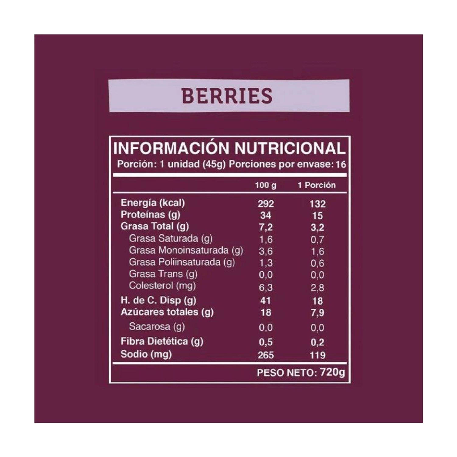 Wild Protein Pack 16 unidades – Berries 15grs-2
