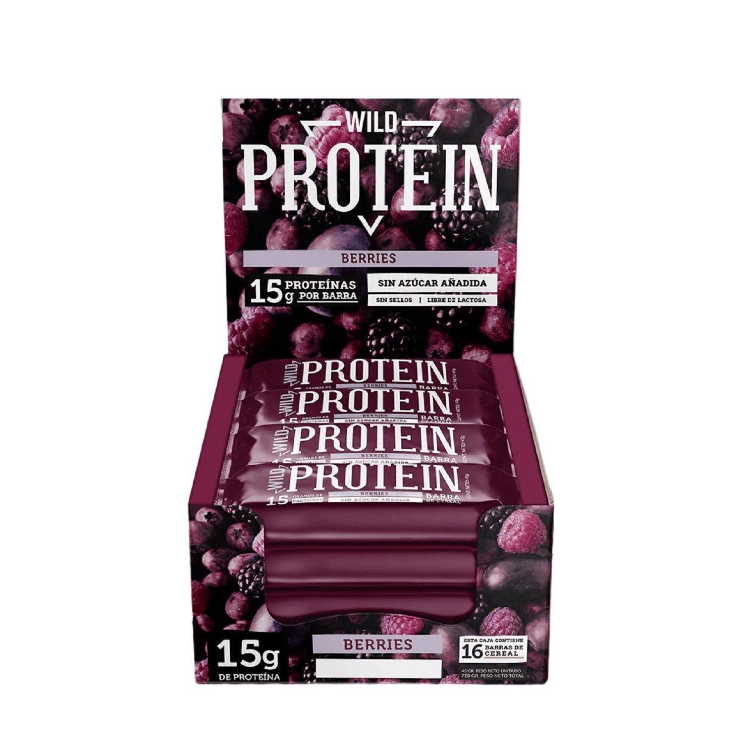 Wild Protein Pack 16 unidades – Berries 15grs-0