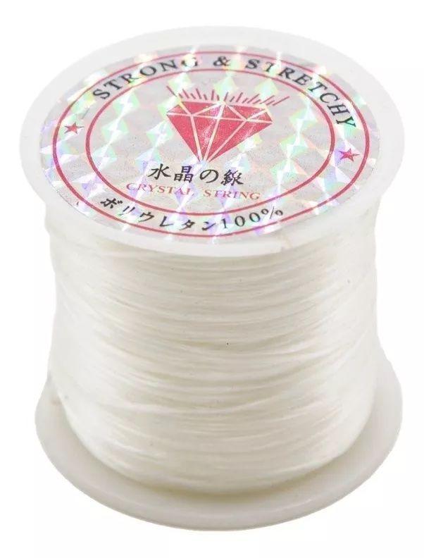 Hilo Elastico Para Pulsera 0.6 Mm , Cono De 100mts C/u Aprox-0