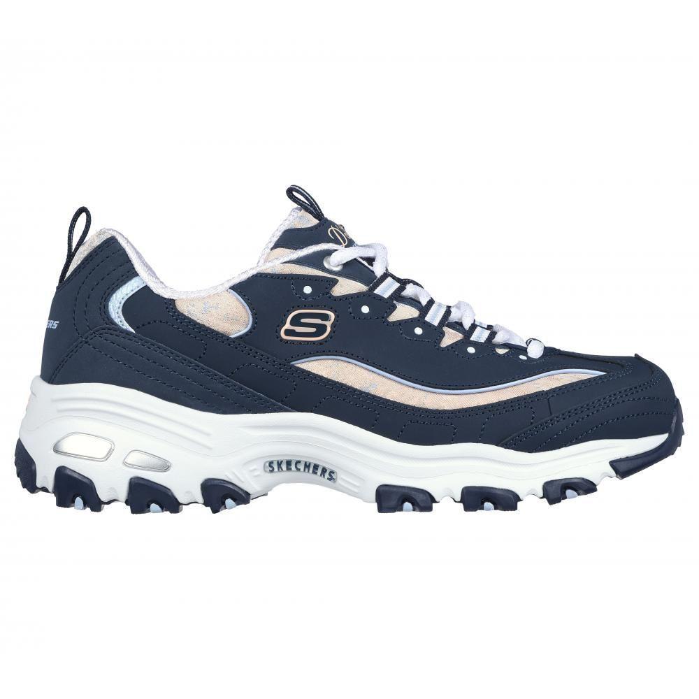 Zapatilla Mujer D'Lites Azul Skechers-4