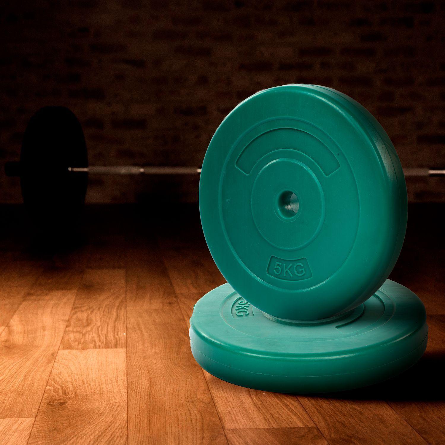 Disco de Cemento 5 Kg para Barra PVC Verde-5