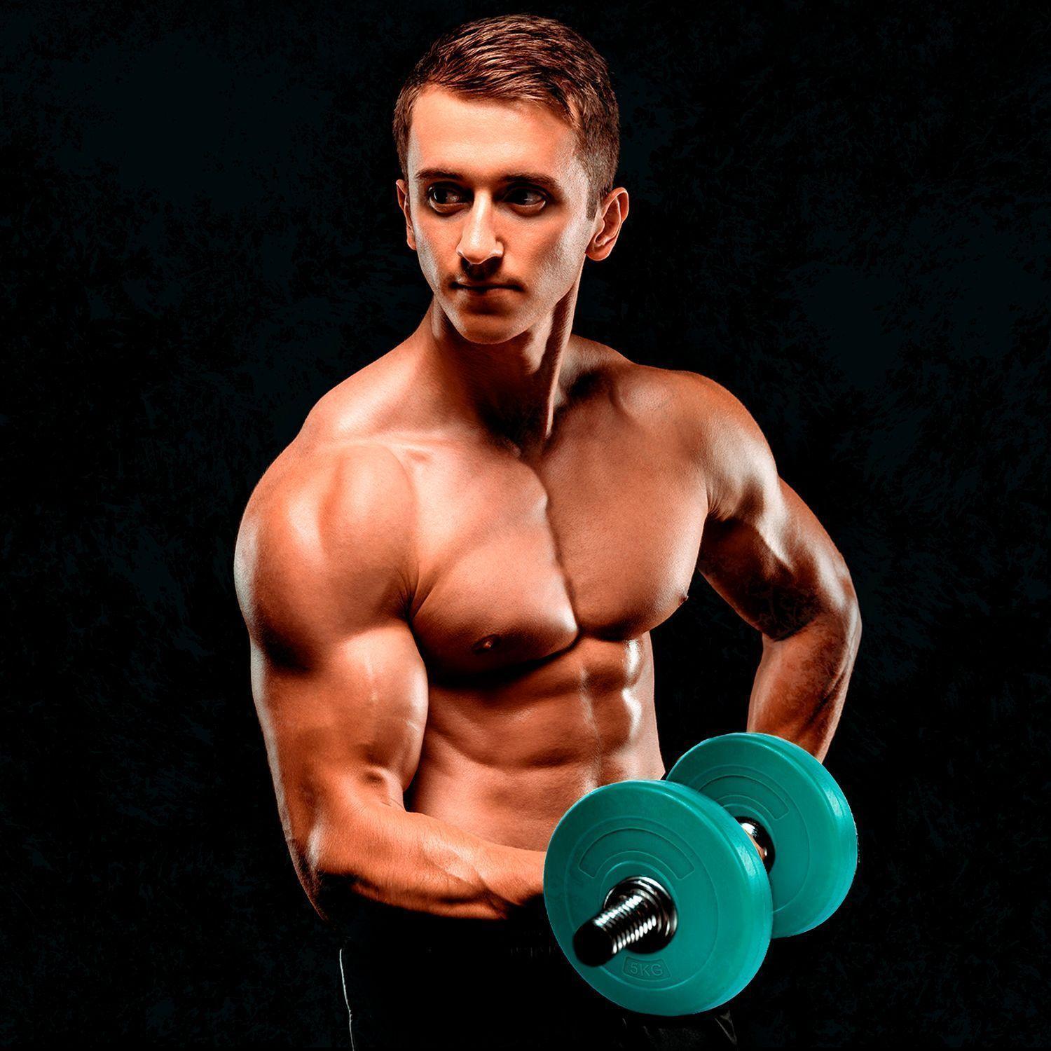 Disco de Cemento 5 Kg para Barra PVC Verde-1