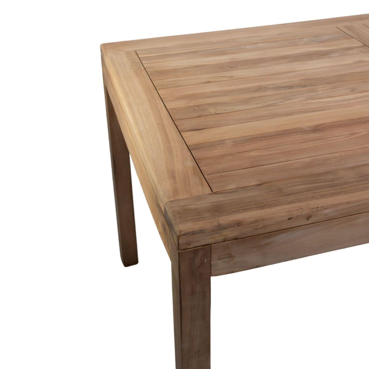 Mesa de comedor madera de teca 76x80x140cm-3