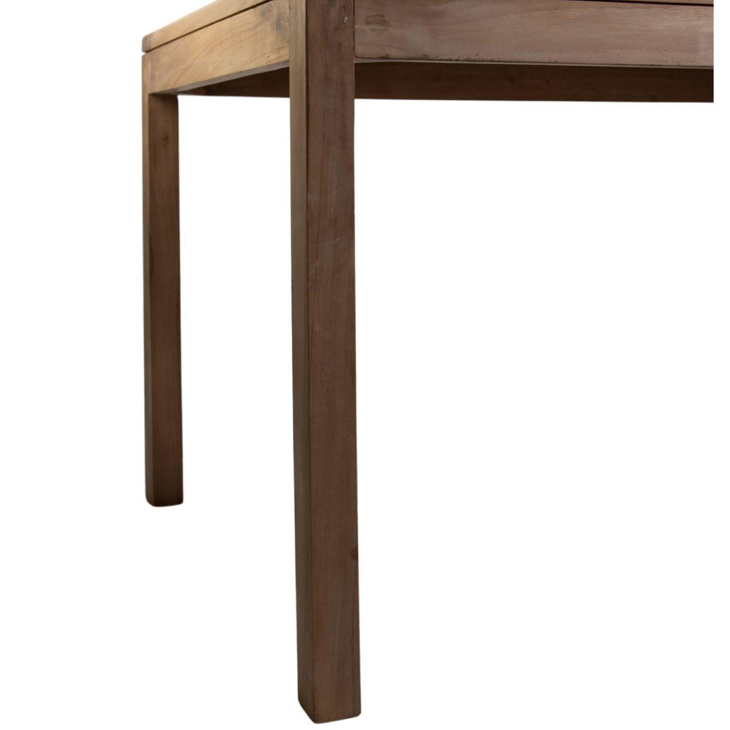Mesa de comedor madera de teca 76x80x140cm-4
