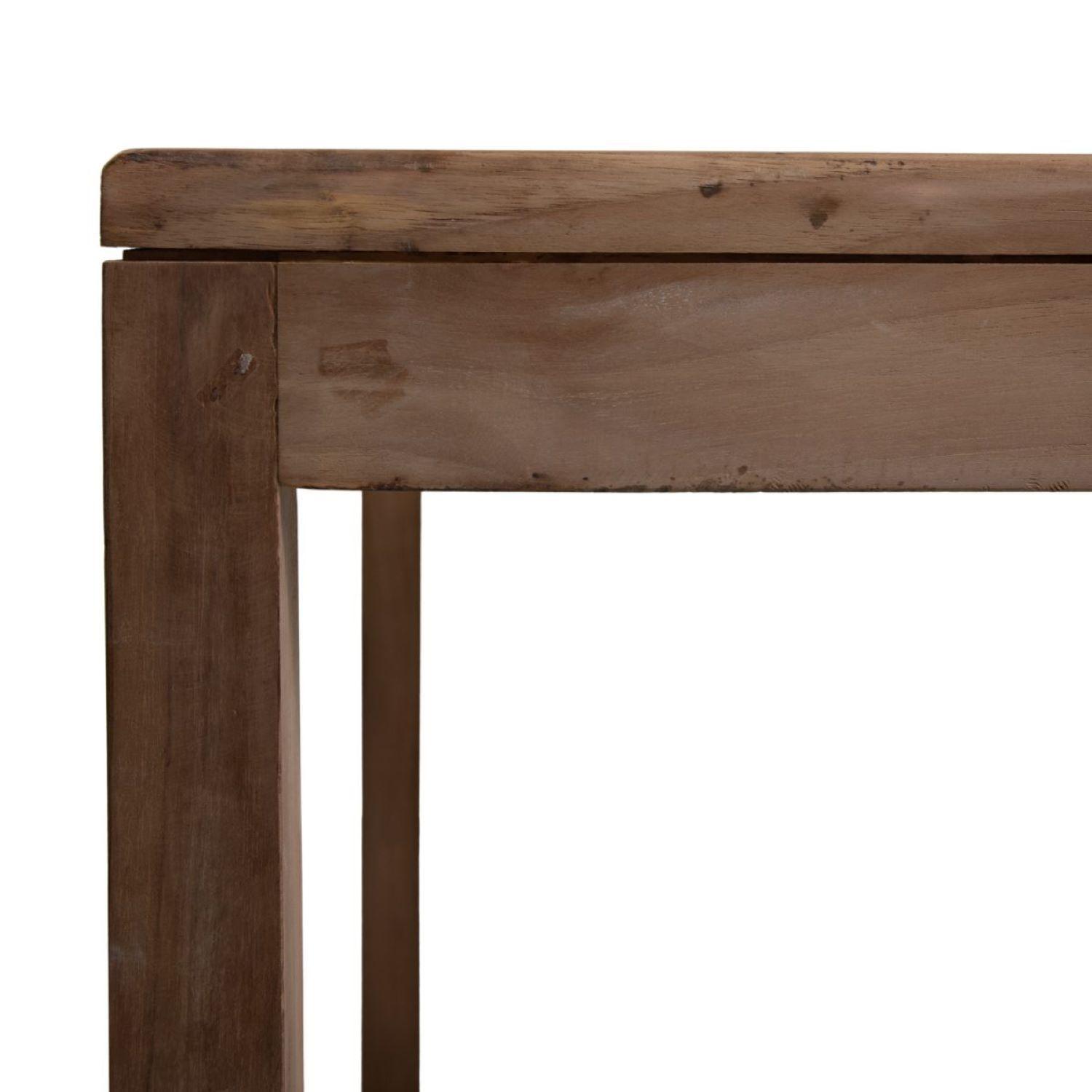 Mesa de comedor madera de teca 76x80x140cm-2