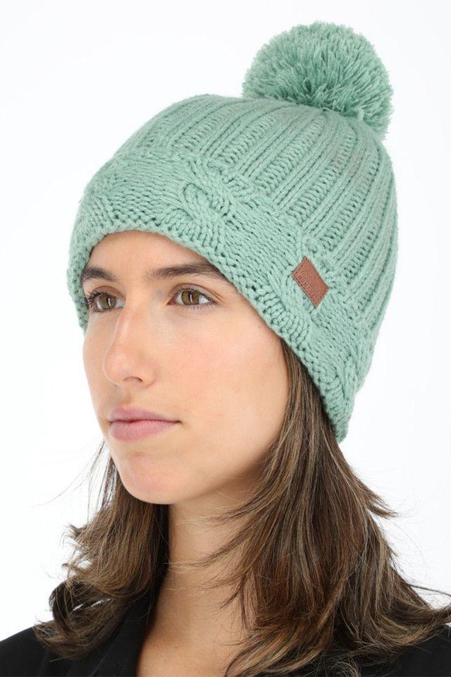 Gorro Tejido Verde Humana-2