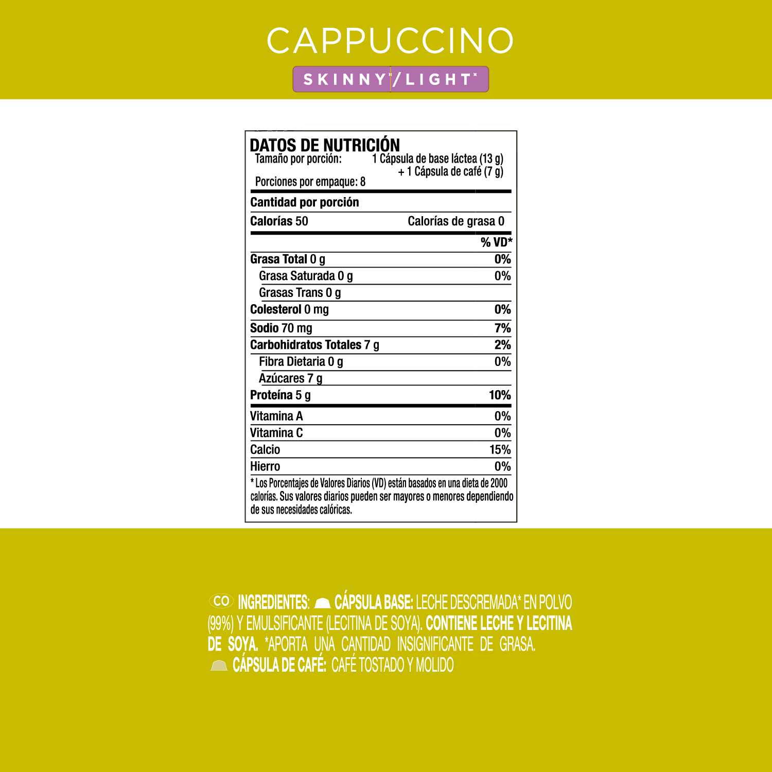 Dolce Gusto Capsula Cafe Cappuccino Skinny X3 Caja-3