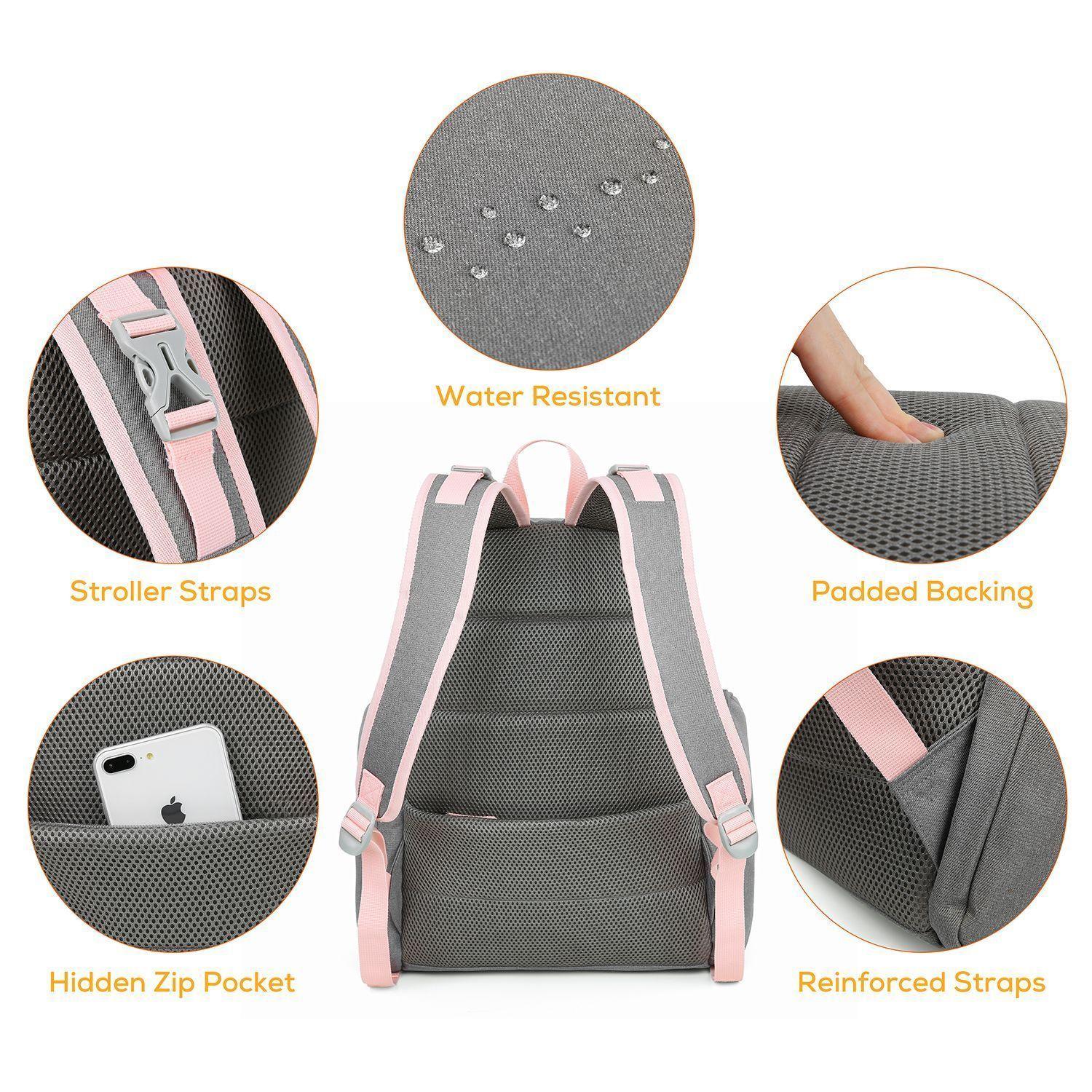 Mochila para pañales CASY para laptop de 14" - gris-4