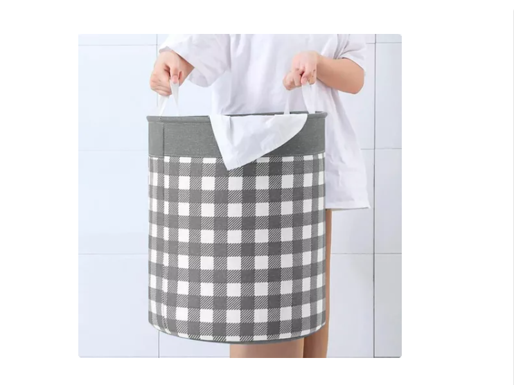 Canasto De Ropa Cesto Plegable Organizador Circular-2