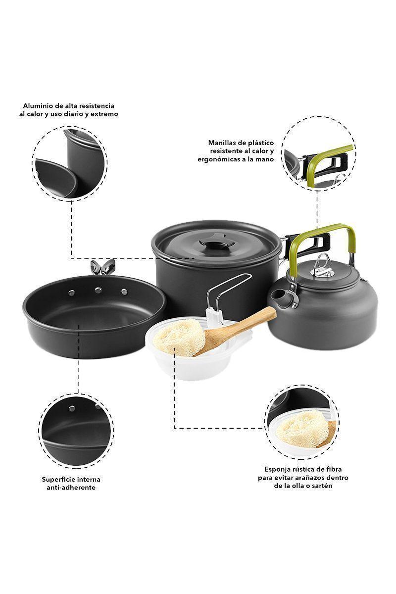 Set Ollas Tetera Camping 2 a 3 Personas-3