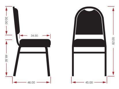 Silla auditorio profesor 84x49x47 cm negro-1