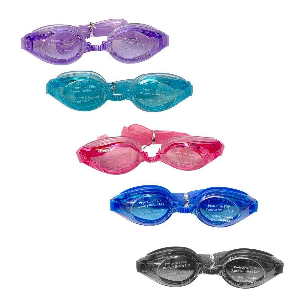 Lentes Natacion Gafas Piscina Unisex Colores Tapones Oidos Negro-1