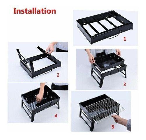 Mini Parrillera Plegable De Carbón Portátil Parrillera-2