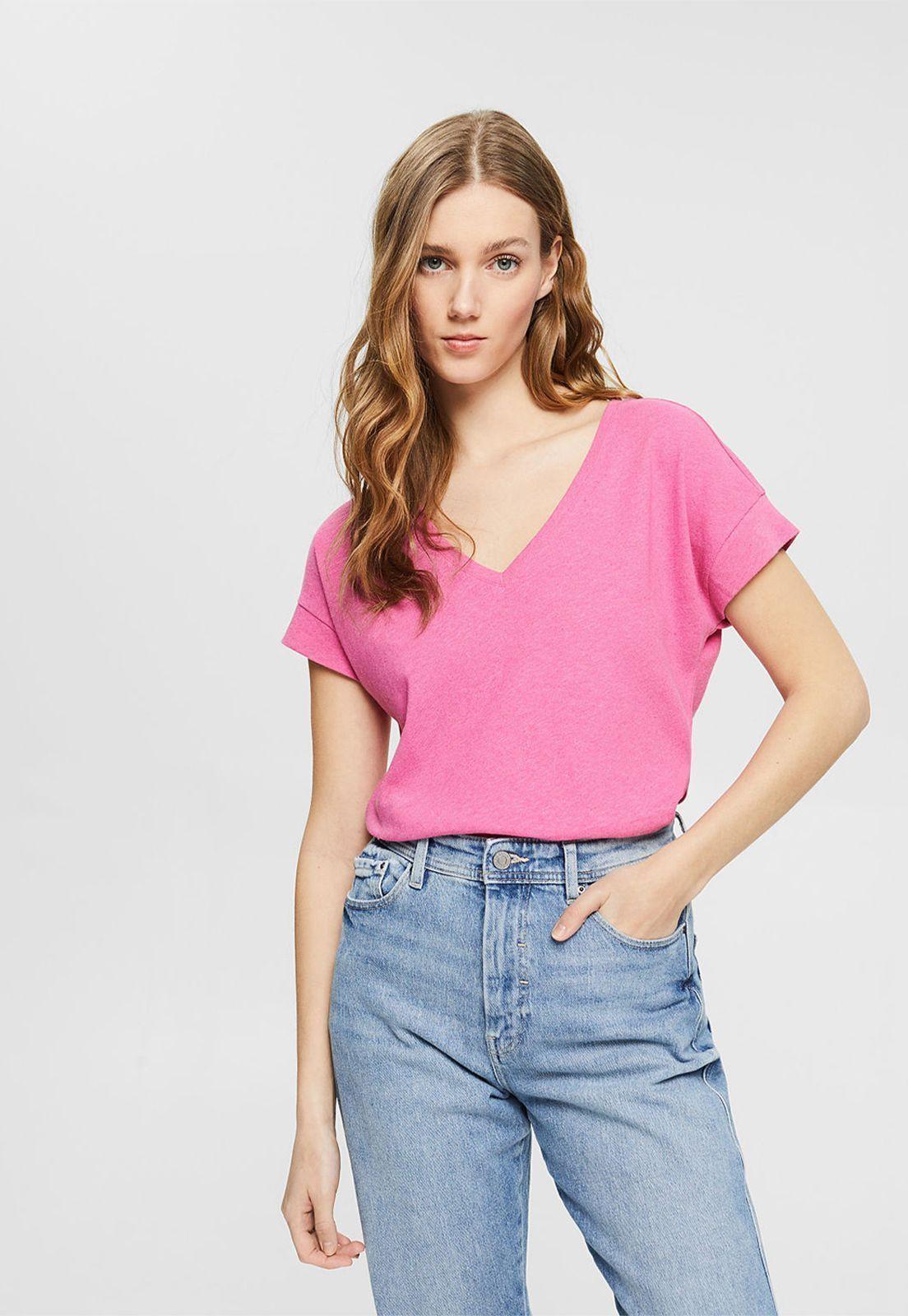 Polera Manga Corta Esprit Marrón-0