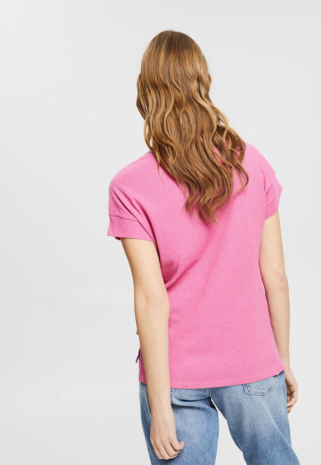 Polera Manga Corta Esprit Marrón-1