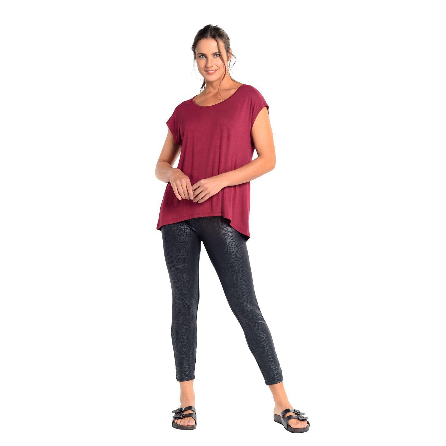 Polera Corte Asimetrico Rojo Caffarena-0