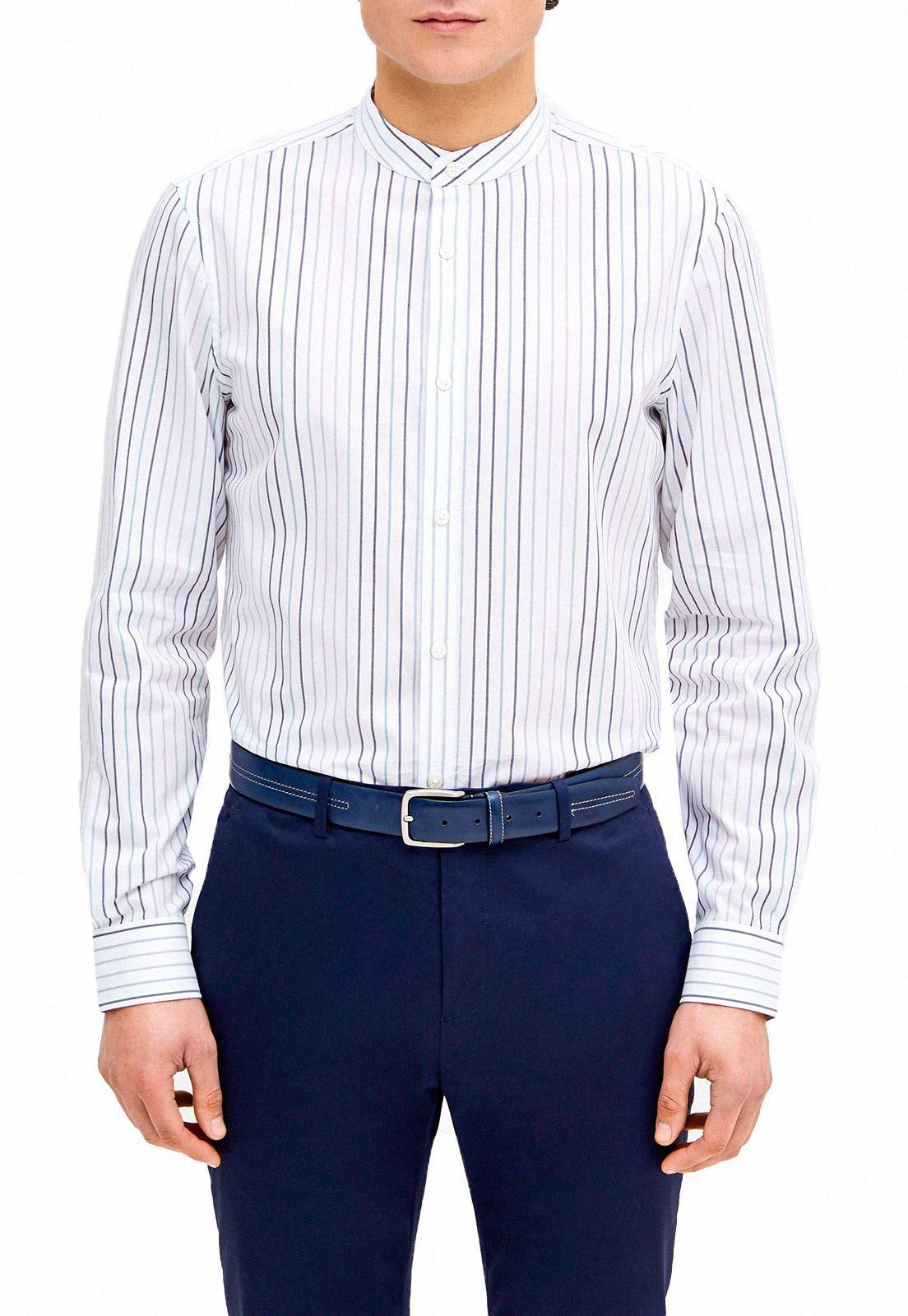 Camisa rayas blanca-0