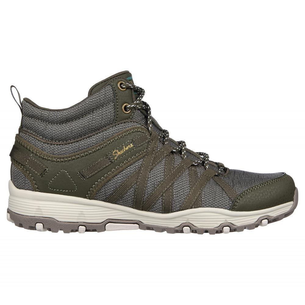 Botin Mujer Seager Hiker Verde Skechers-5