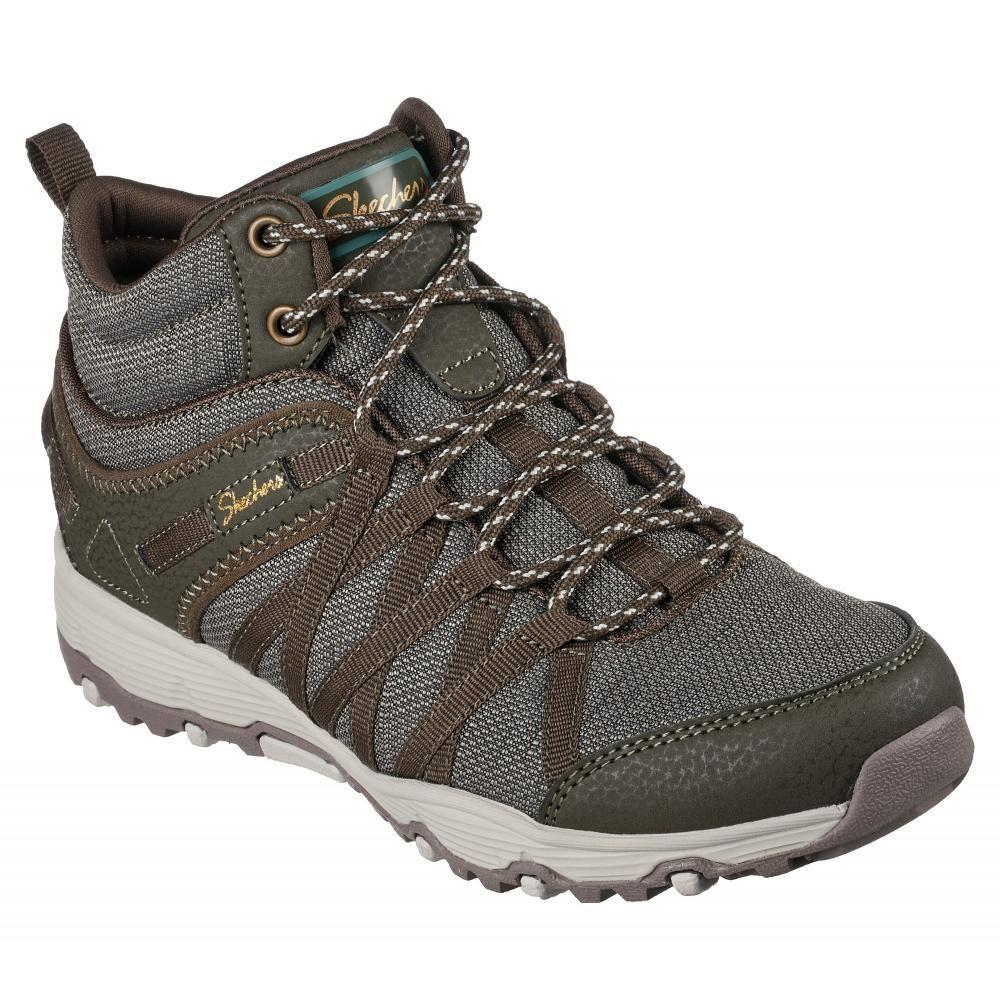 Botin Mujer Seager Hiker Verde Skechers-0
