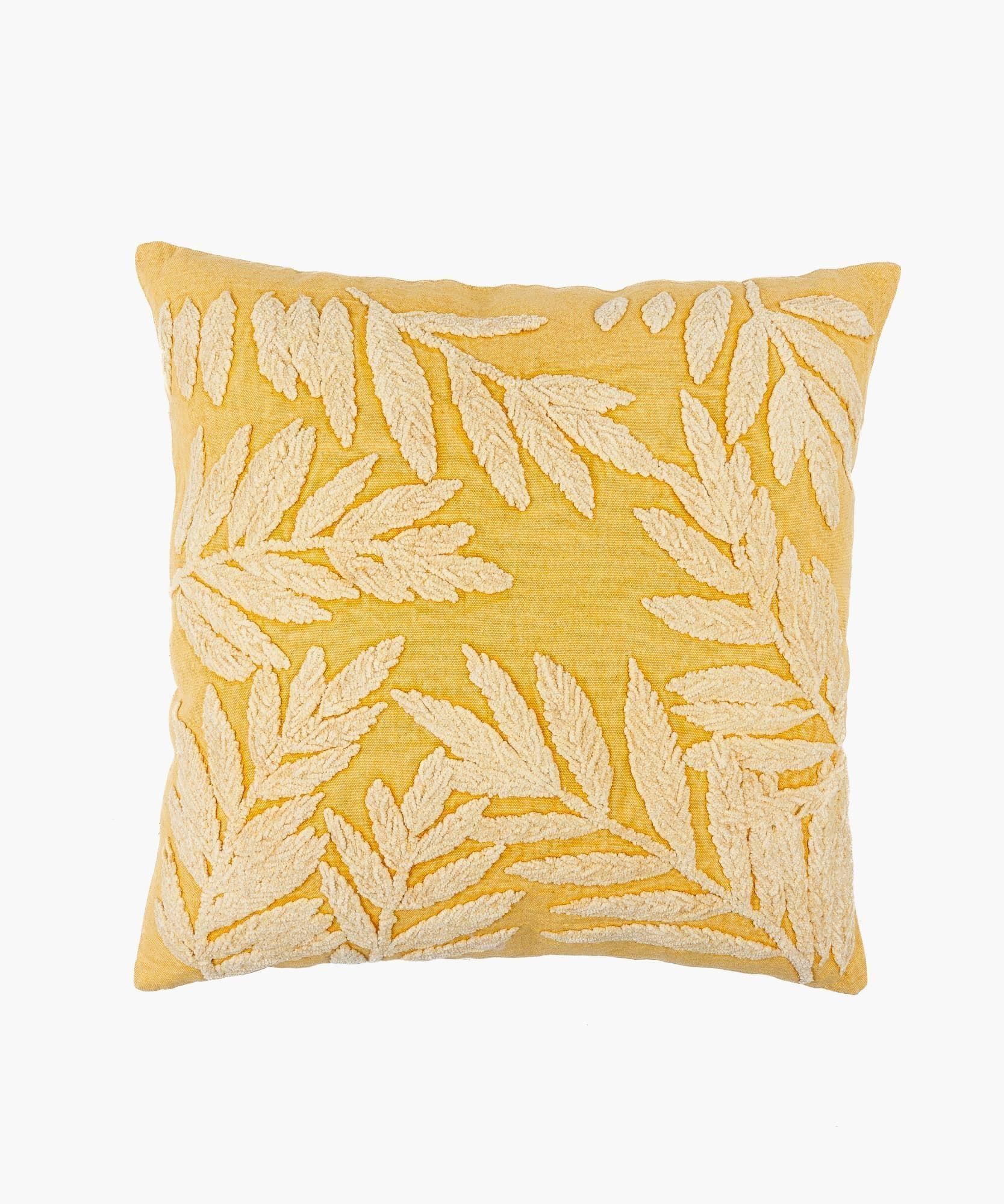 Cojín Algodón Hojas 45 X 45 Cm-0