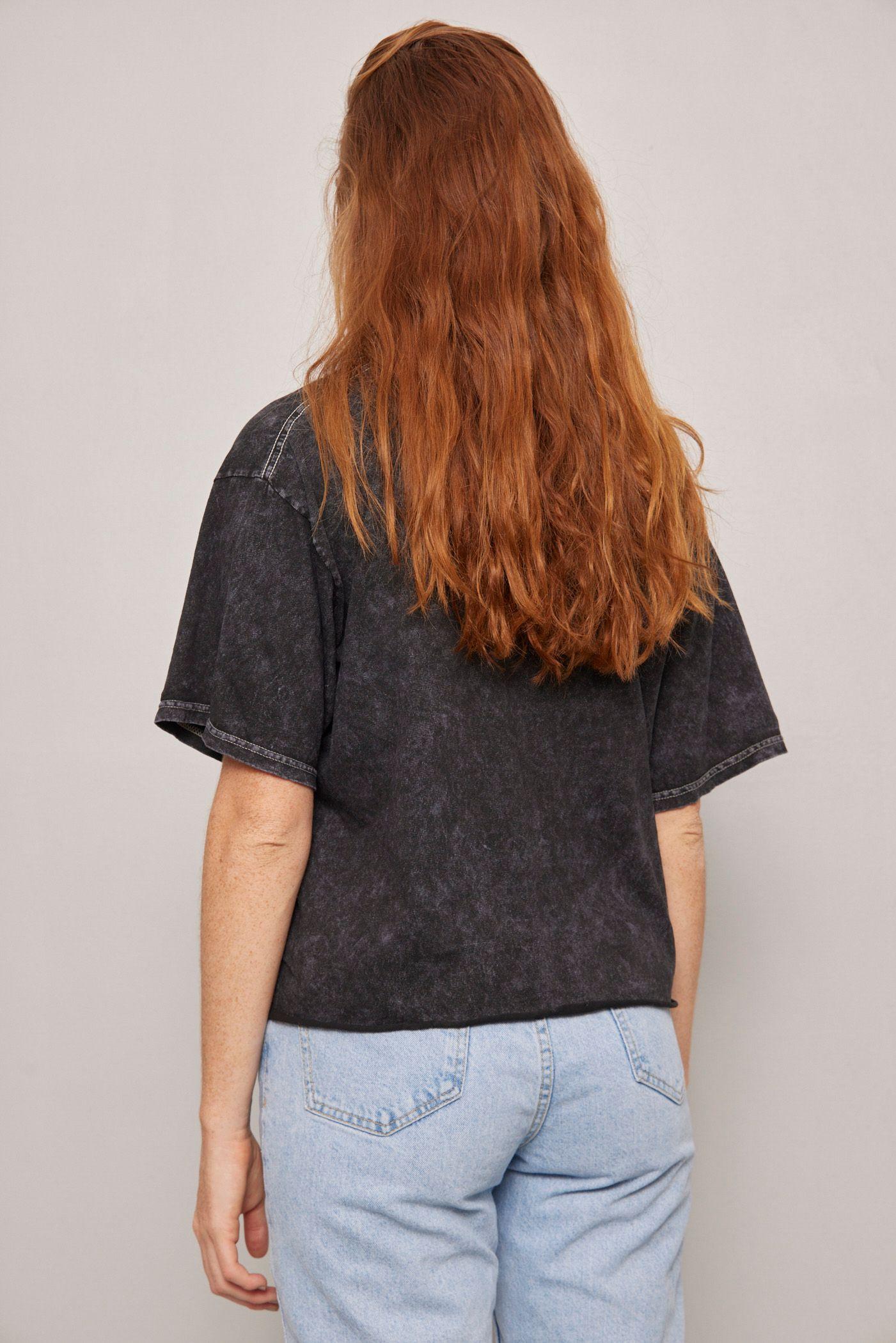 Polera casual  grafito ac dc talla XL-2