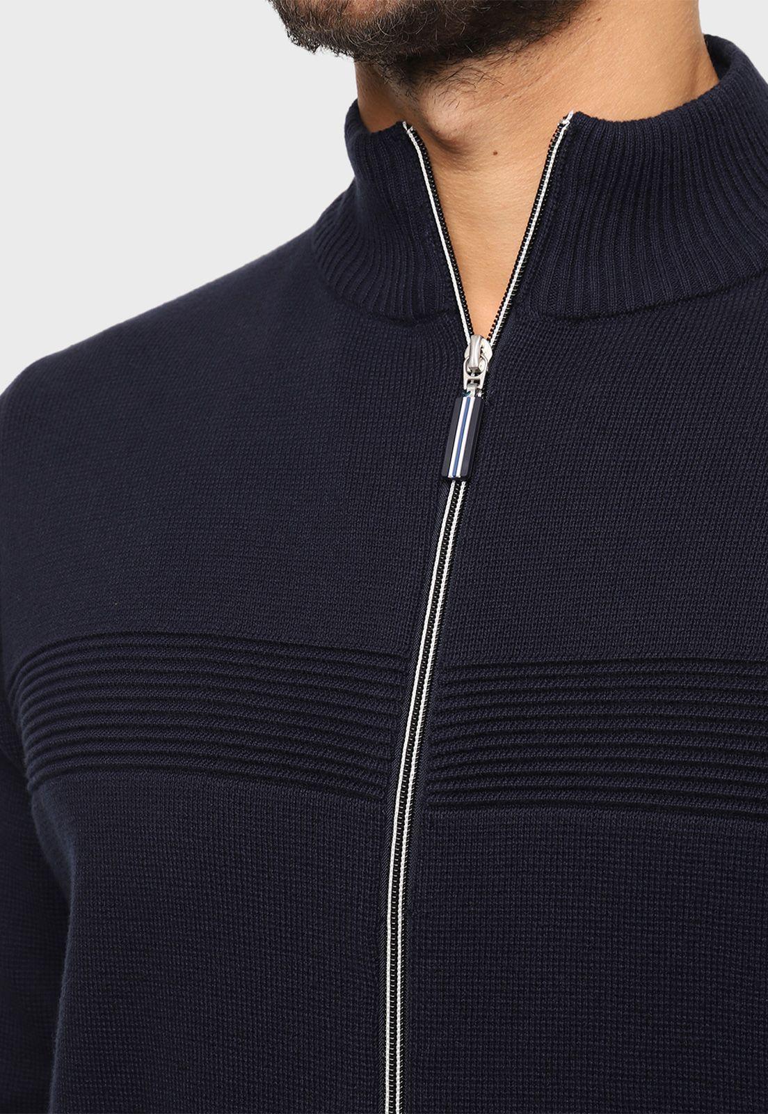 Sweater Texturado Full Zipper Arrow-2